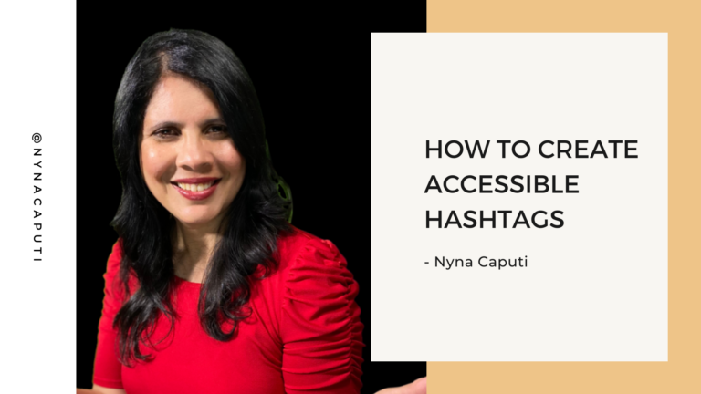 How to create accessible hashtags
