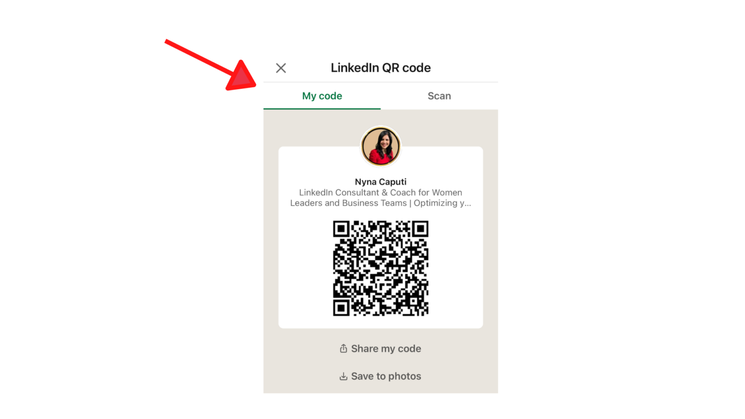How to create your LinkedIn QR Code