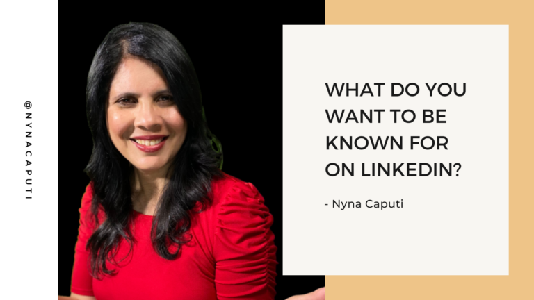 What do you want to be known for on LinkedIn?